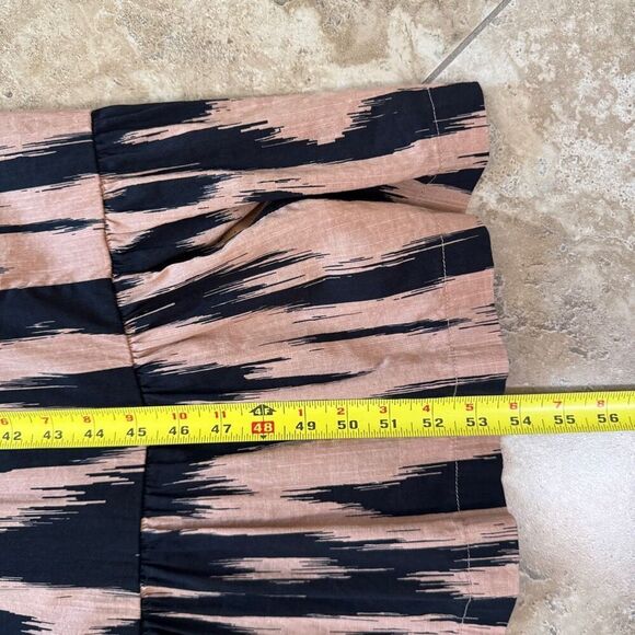 Anthropologie Maeve The Cassandra Maxi Dress Ikat Flutter Sleeve Ruffles Size XS - Picture 16 of 16